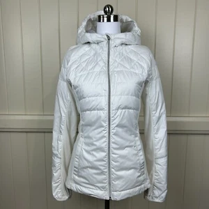 Lululemon Down For A Run Jacket Women's Size 4 White Goose Down Hoodie - Picture 1 of 19