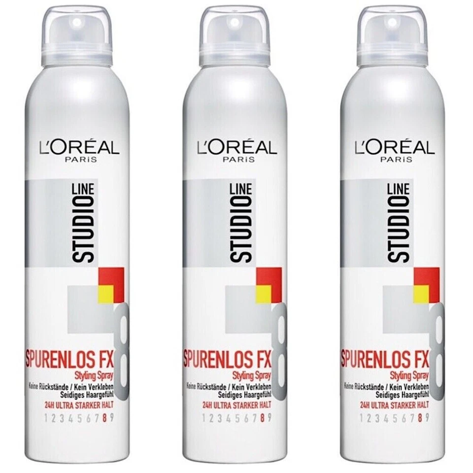 Loreal Paris Studio Line Spurenlos FX Styling Spray Haarspray 24H Halt 3x 250ml - Bild 1 von 1