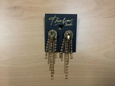 Cadena Thalia Sodi oro estrás color: oro Foto 1 de 3