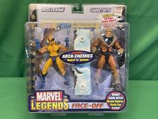 ToyBiz Marvel Legends Face-Off WOLVERINE Vs SABRETOOTH Comic & Figure Set NIB