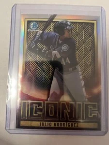 2023 Bowman Chrome #BI-9 Julio Rodríguez Bowman Iconic - Picture 1 of 2