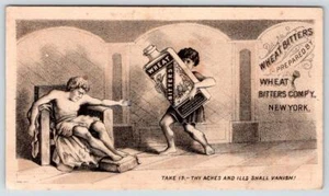 WHEAT BITTERS COMPANY NEW YORK*CURES MALARIA FEVER AGUE ACHES*QUACK MEDICINE - Picture 1 of 2