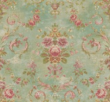 Tapestry Floral Wallpaper in Meadow VF30817 from Wallquest