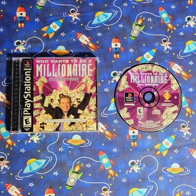 Who Wants to Be a Millionaire 2nd (Sony Playstation 1, 1999 PS1) Manual Complete - Image 1 of 4