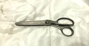 Vintage Wiss Pinking Shears 7” Scissors CC7 ZigZag Craft Sewing Fabric Chrome - Picture 1 of 3
