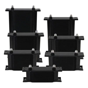 Universal 10/13/16/19/25/34/44 Row Transmission Engine Oil Cooler 6AN 128mm Wide - Picture 1 of 16