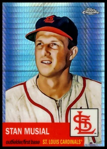 2023 Topps cromo platino aniversario #408 refractor prisma Stan Musial - Imagen 1 de 2