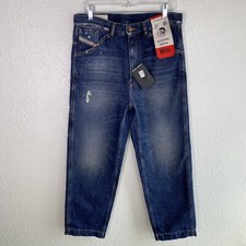 Diesel Jeans Mens 30 D Franky Straight Leg Utility Cargo Pocket Cotton Denim NEW