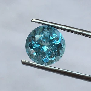 Stunning aquamarine round cut gemstone good blue color 2.20 carat - Picture 1 of 4
