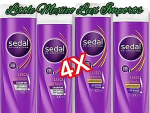 4 Pck SEDAL CO-CREATIONS LISO (4)SHAMPOO LISO PERFECTO MEGA BUNDLE 300ml each - Picture 1 of 4