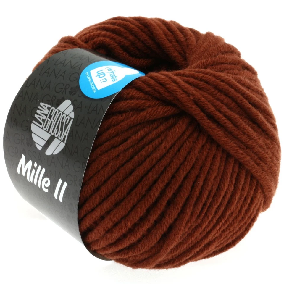 Wolle Kreativ! Lana Grossa - Mille II Fb. 81 rotbraun 50 g - Bild 1 von 1