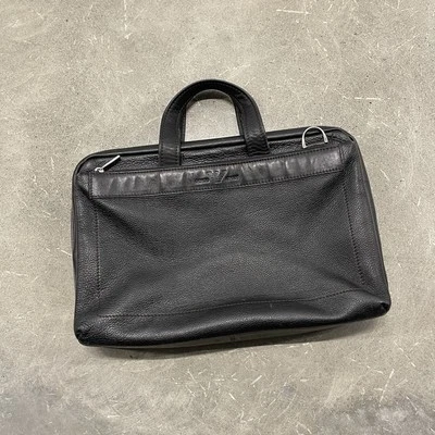 Giorgio Armani черная кожаная наплечная ручная сумка Messenger мужская - Изображение 1 из 4