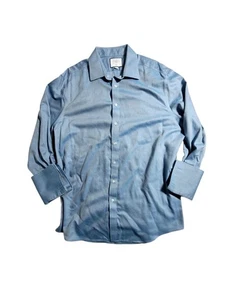 Charles Tyrwhitt Oberhemd Herren 18/37 französische Manschette bügelfrei Slim Fit Knopfleiste - Bild 1 von 7