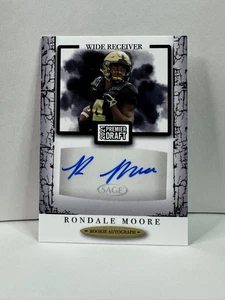 2021 Sage Rondale Moore Rookie Autograph (AU, RC) Cardinal/Vikings - Picture 1 of 2