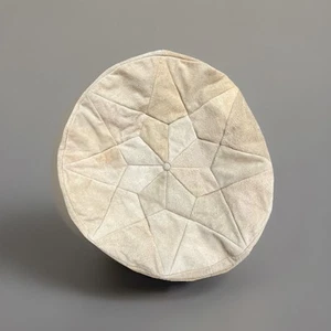 Fillable Real Leather Pouf Cushion Decoration Leather Cushion Vintage Home Decor - Picture 1 of 6