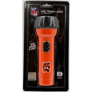 Bengals NFL Team Logo Flashlight With Easy Slide On/Off Switch BRAND NEW SEALED - Picture 1 of 2