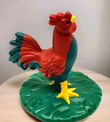 Vintage Tonka 1995 ROOSTER Chicken Tonka Farm Set Animal Figure 3" EUC  - Image 1 of 2