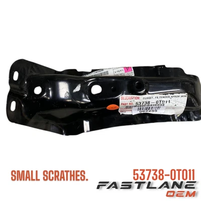 2010-2019 TOYOTA HIGHLANDER LEFT FRONT FENDER APRON WIND GUIDE NEW OEM 53738-0T0 - Image 1 of 4