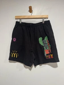 Pantalones cortos para hombre Travis Scott McDonald’s Cactus Jack talla M negros - Imagen 1 de 4