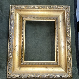 "Marco de madera dorado grueso de 1"" para 6,25"" X4,75" - Imagen 1 de 3