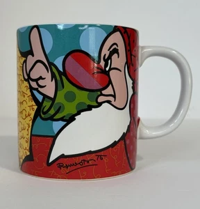 Tazza GRANDE Romero Britto DISNEY GRUMPY Biancaneve e 7 Nani 2011 usata in ottime condizioni - Foto 1 di 11