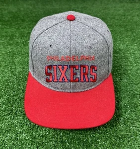 Vintage 90s Philadelphia 76ers Sixers Arch Starter Hat 100% Wool Mens - Picture 1 of 11
