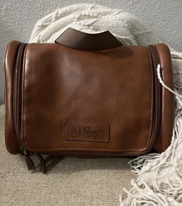 Penguin Shaving Bag Brown Men Few Blemishes Nice Quality - Picture 1 of 2