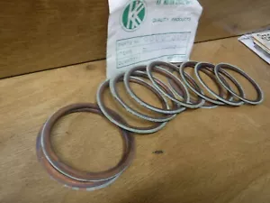 NOS HARLEY DAVIDSON SHOVELHEAD FL FX PACK OF 10 COPPER EXHAUST GASKETS 65834-68A - Picture 1 of 12