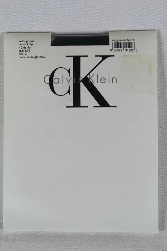 Pantimedias Calvin Klein Soft Opaco Control Top 40 Denier Midnight Navy Nuevas con Etiquetas Foto 1 de 1