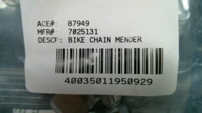 Kit de reparación de cadena de acero cromado Bell Sports Quicklink 350 plateado Foto 1 de 3