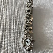Pierre Nicol Watch Women Silver Tone Band With Stones