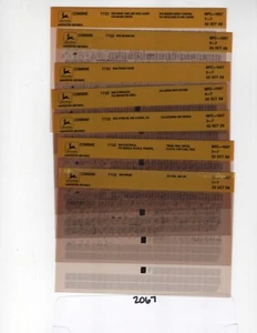 John Deere 7720 Combine Parts Catalog Microfiche Manual MPC1667 - Picture 1 of 1