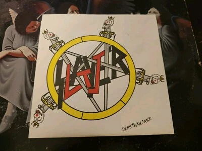 LESS THAN JAKE- Slayer Black Vinyl Special Cut 45 No Idea Records 1996 - Image 1 of 4
