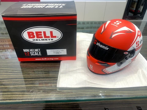 1:2 MINI HELMET Bell Helmet F1 SHAMIR 50 Years Limited Edition 1/150 Mini Line Cover