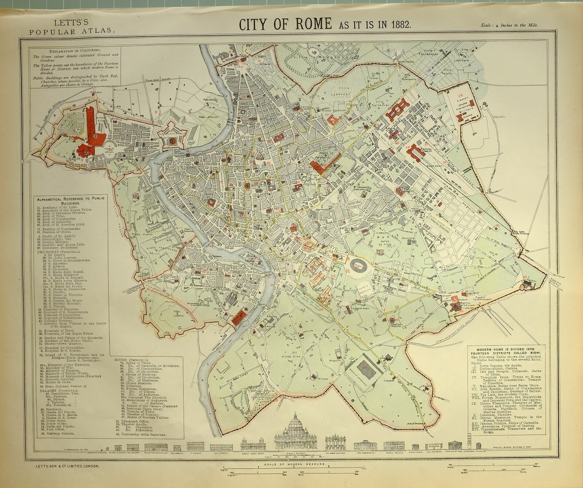 Vaisselle Rome Antique Maps Rome Antique Europe City Maps For Sale