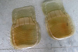 Alfombrillas transparentes vintage de recambio NOS de la vieja escuela, nunca usadas - Imagen 1 de 22
