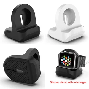 Soporte de carga de silicona para Apple Watch 1 2 3 4 5 6 SE 7 8 Ultra Cargador - Imagen 1 de 14
