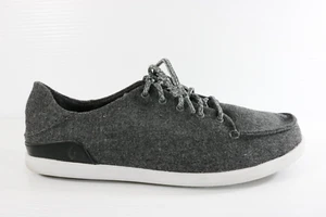 Olukai Men's Manoa Hulu Lace Up Casual Shoes Size 8.5 Gray Textile 10415-6C40 - Imagen 1 de 12