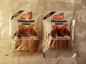 2x Badia Zimt Canela Sticks 0,5 oz (14,2) je versiegelt 06/2024 - Bild 1 von 2