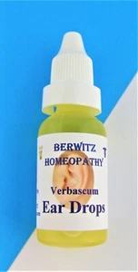Ear Drops Verbascum Mullein Oil Homeopathy Soothes Clears Ear Wax Berwitz - Picture 1 of 5