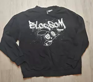 H&M Divided Powerpuff Girls Blossom Women's Pullover Sweatshirt Size S Black - Picture 1 of 7