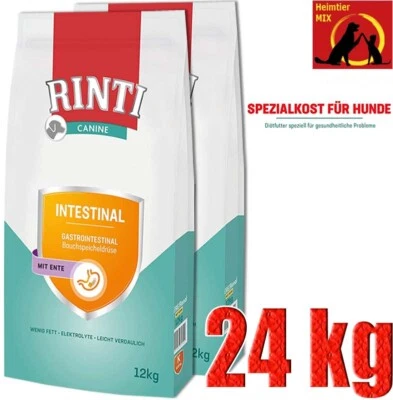 Rinti Canine Intestinal Ente 2x12 kg Diät-Trockenfutter Hundefutter Magen-Darm - Bild 1 von 2