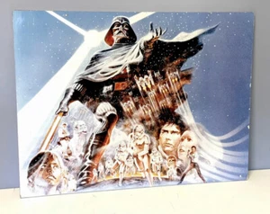 STAR WARS EMPIRE STRIKES BACK CINEMA WOOD FRAME Original Movie Poster 1979 - Picture 1 of 8