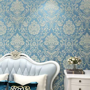 5M Floral Wallpaper Sticker Self-Adhesive Non-woven Wall Papers Home Decor - Picture 1 of 18