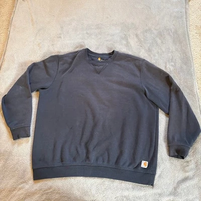 Carhartt Pullover Sudadera Pullover Calce Original Para Hombre Talla XL Azul Marino Foto 1 de 4
