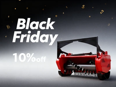 MMS 46英寸滑移转向林业覆盖物-山猫适合刷子切割机用于土地清理 — 第 1/4 张图片