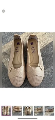 Nuevo sin caja - Gloria Vanderbilt "Debbie" Mujer Ballet Pisos, Tostado Talla 7 Foto 1 de 4