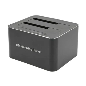 USB 3.0 To Dual Slot HDD Docking Station Offline Clone Supports 2x 16TB FY - Afbeelding 1 van 13