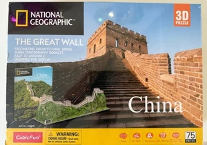 National Geographic The Great Wall of China 3D Puzzle by CubicFun 75pcs Sealed - Picture 1 of 1