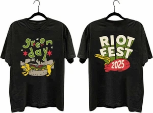 T-shirt unisex Green Day 21 settembre 2025 Riot Fest At Douglass Park S-5XL - Foto 1 di 5